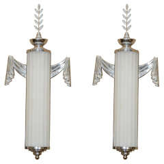 A Pair of Art Deco Sconces by Lurelle Guild for Chase Co.