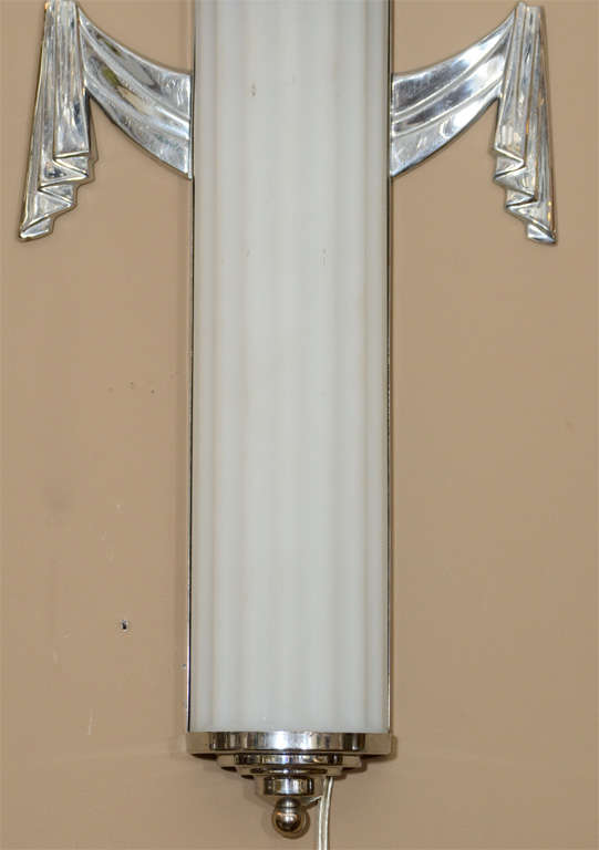 American A Pair of Art Deco Sconces by Lurelle Guild for Chase Co.