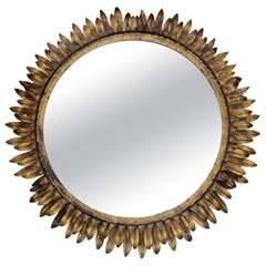 Gilt SunFlower Mirror