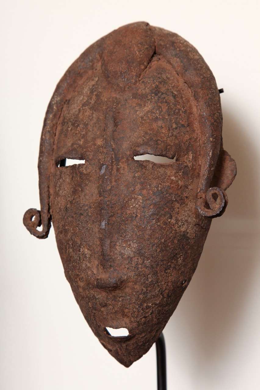 Mid-20th Century Iron Initiation Masks from West Africa c. 1940