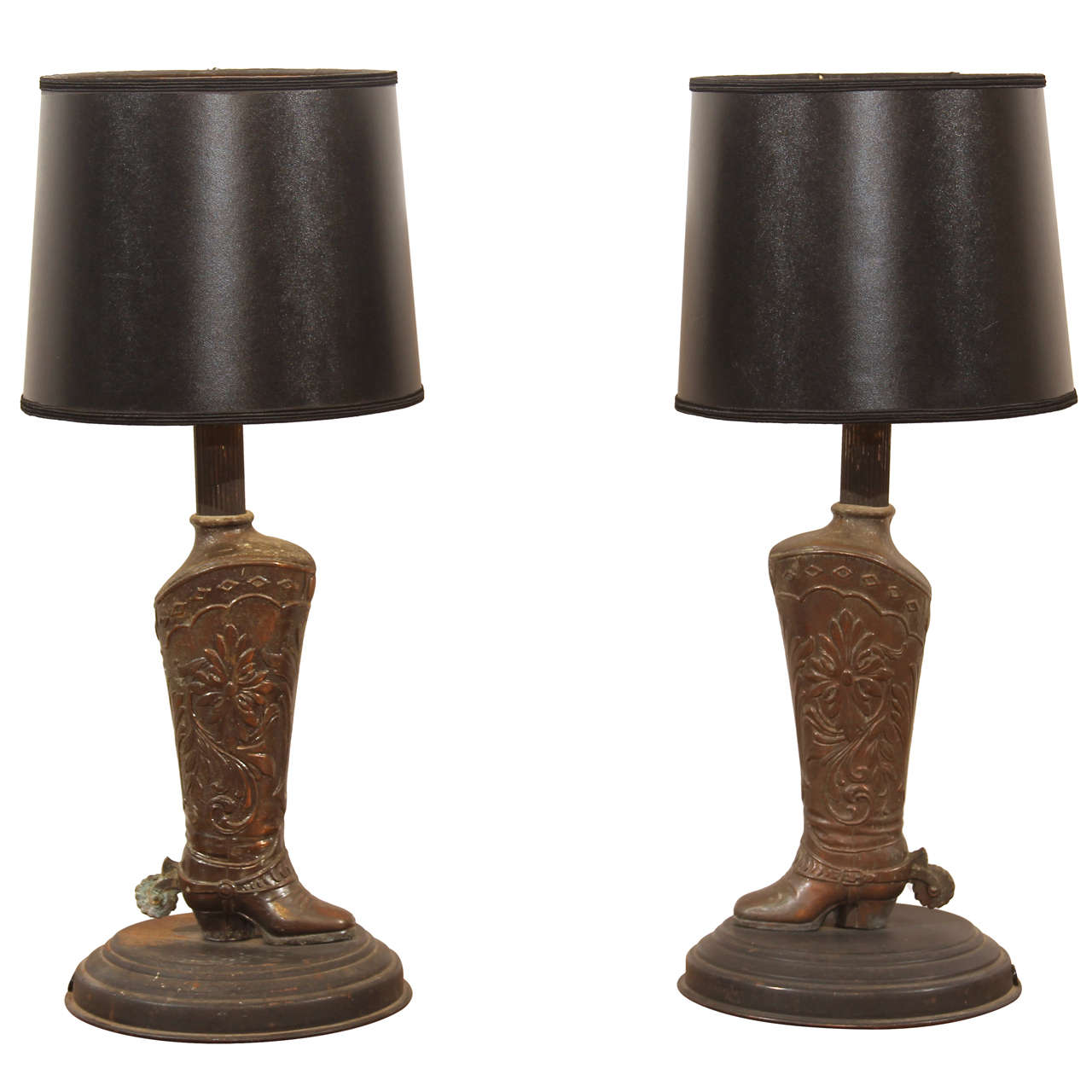 Stylized Western Boot Lamps