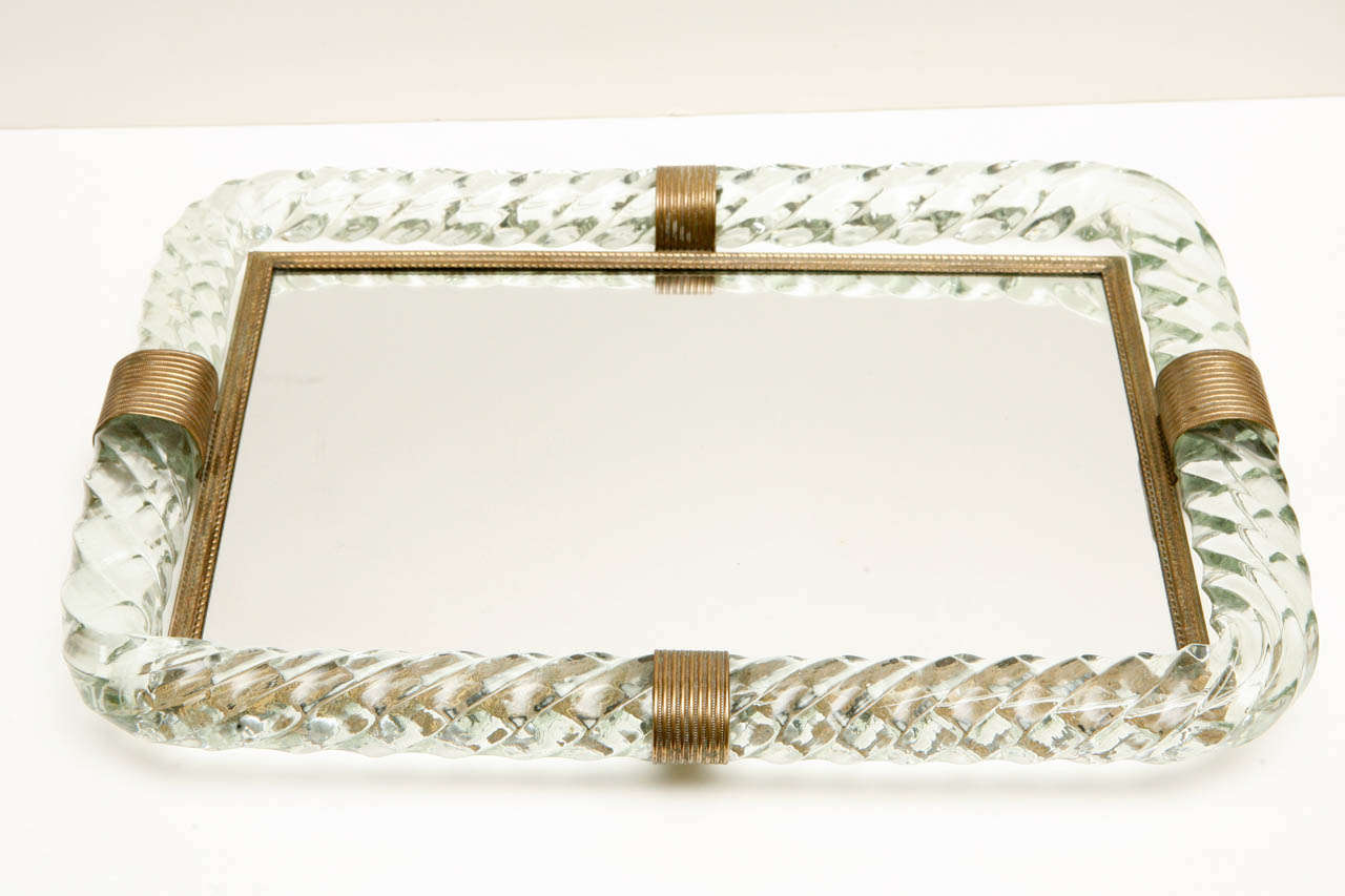 Venini Mirrored Tray