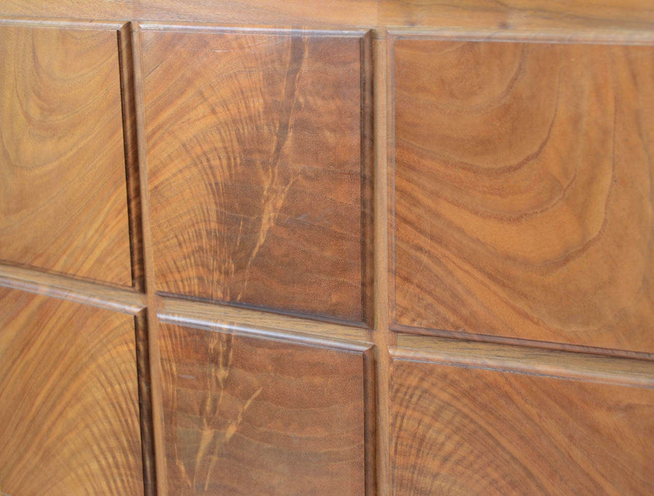 Other Important Figured Walnut Cabinet by Hugh Birkett dated 1996 For Sale