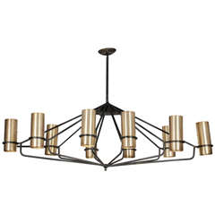 Monumental French 10 Light Chandelier