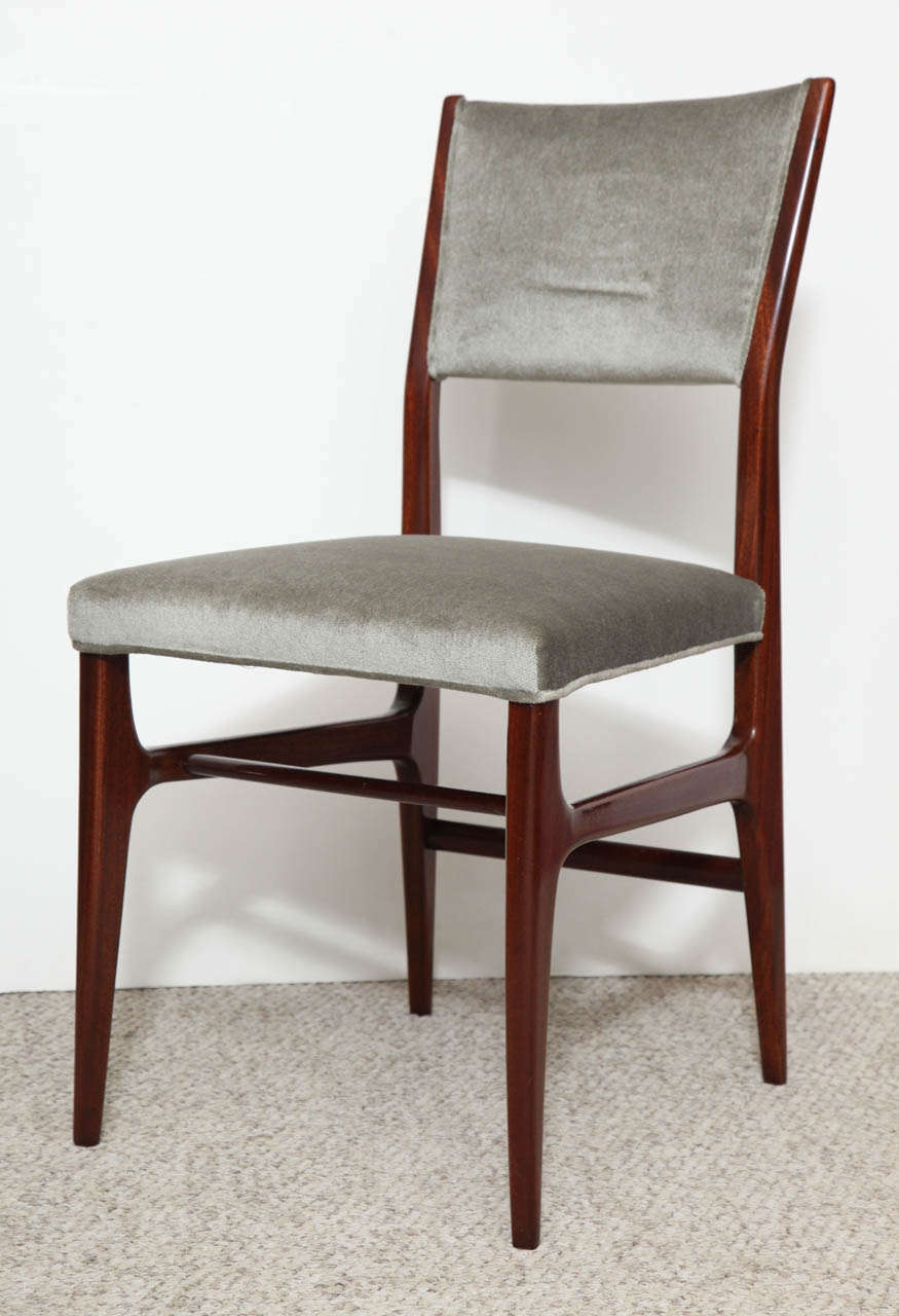 Italian Set of Six Dining Chairs by Gio Ponti for Cassina