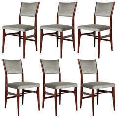 Set of Six Dining Chairs by Gio Ponti for Cassina