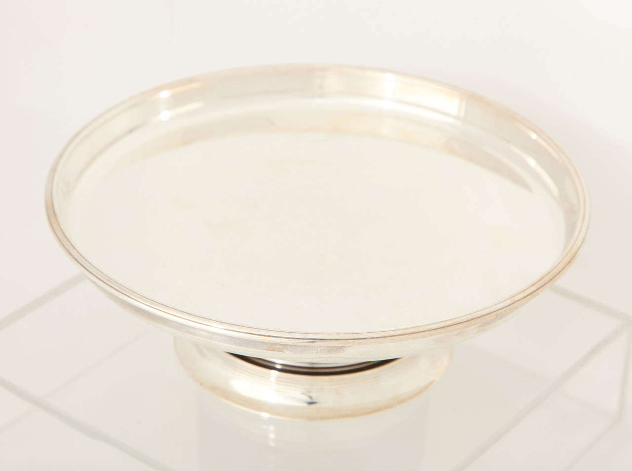 Jean E Puiforcat, Art Deco Sterling and Ebony Compote, 1928 In Excellent Condition For Sale In New York, NY