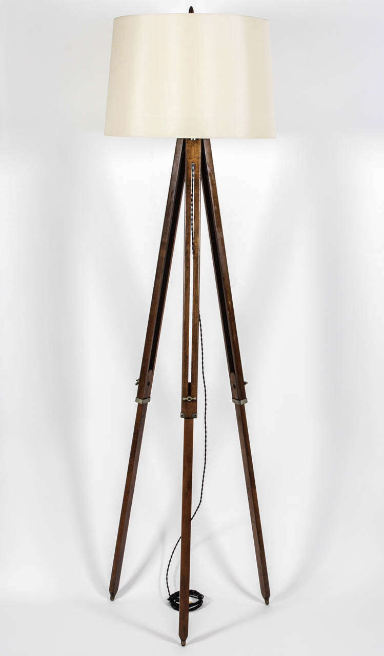 Vintage Tripod Floor Lamp at 1stDibs
