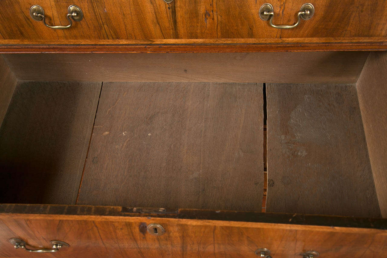 George III Walnut Chest of Drawers 1