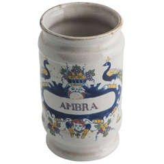 Antique Decorated drug jar