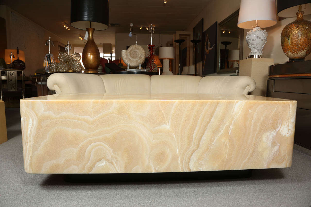 20th Century Fabulous Onyx Coffee Table