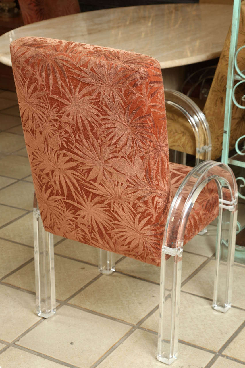 Lucite Dining Chairs by Charles Hollis Jones For Sale 2
