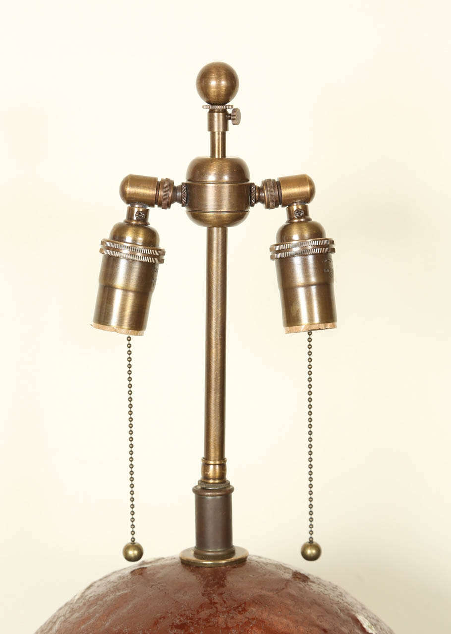 Italian Interesting Tripod/Ball Ceramic Lamp