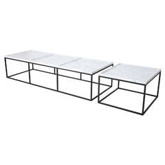 Coffee Tables in White Carrara Marble