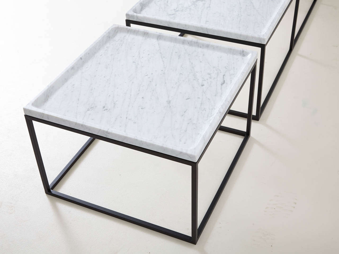 Coffee Tables in White Carrara Marble 2