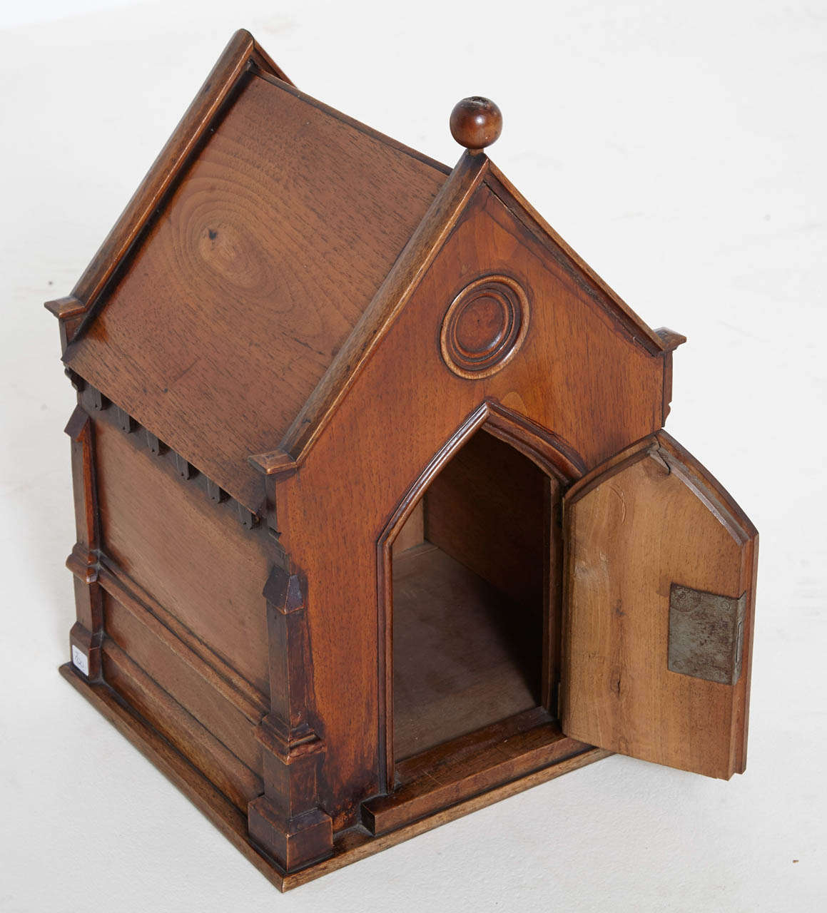 Miniature Church in Walnut, 19th Century France For Sale 2