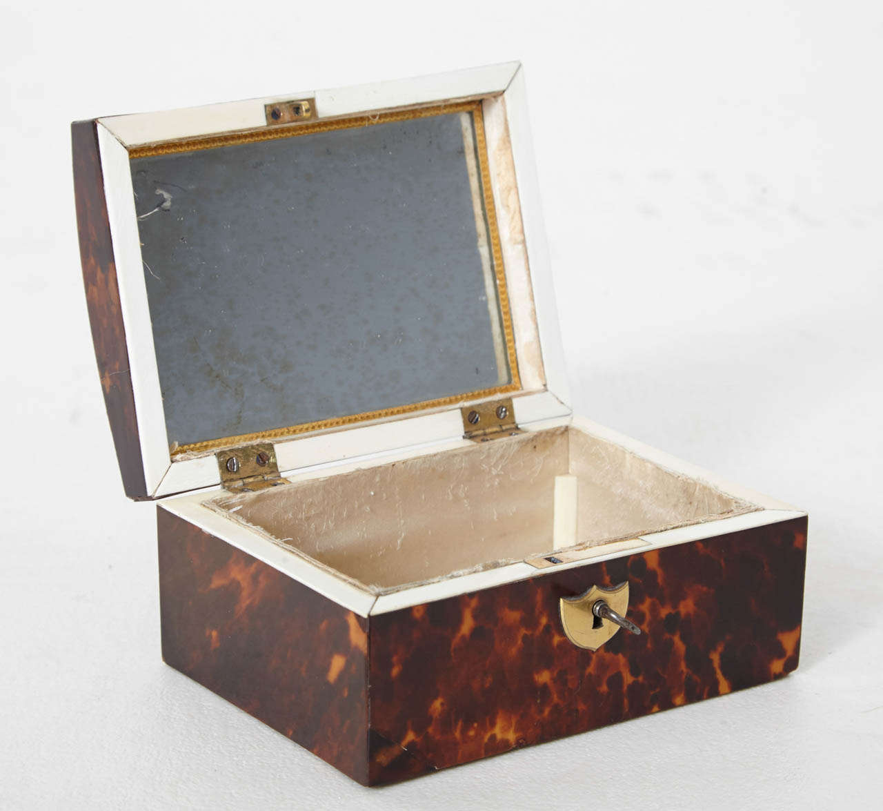 18th Century and Earlier Small Box in Tortoiseshell