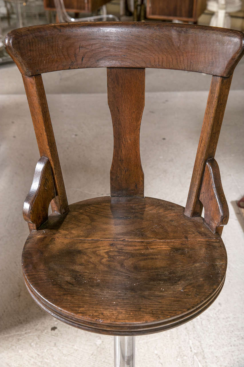 Pair of English Ship Chairs with Steel For Sale 1