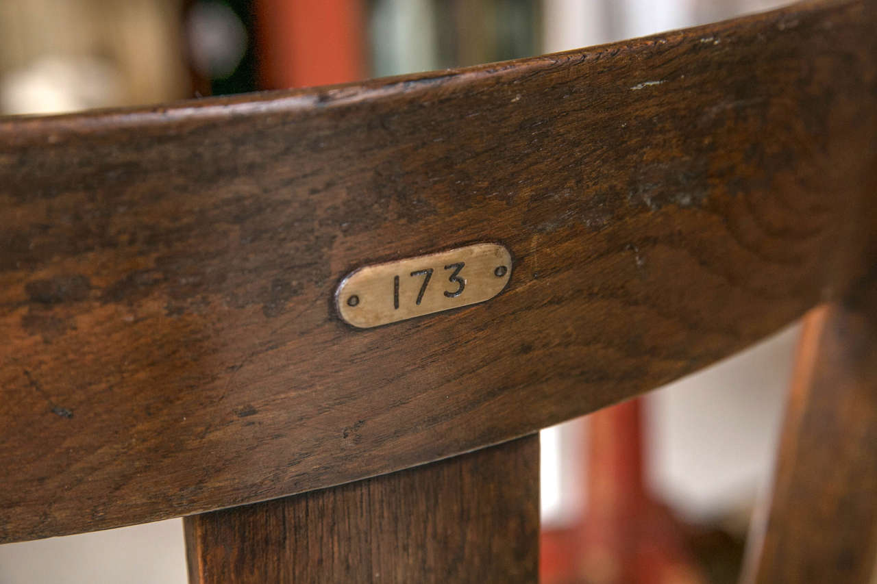 Pair of English Ship Chairs with Steel For Sale 5