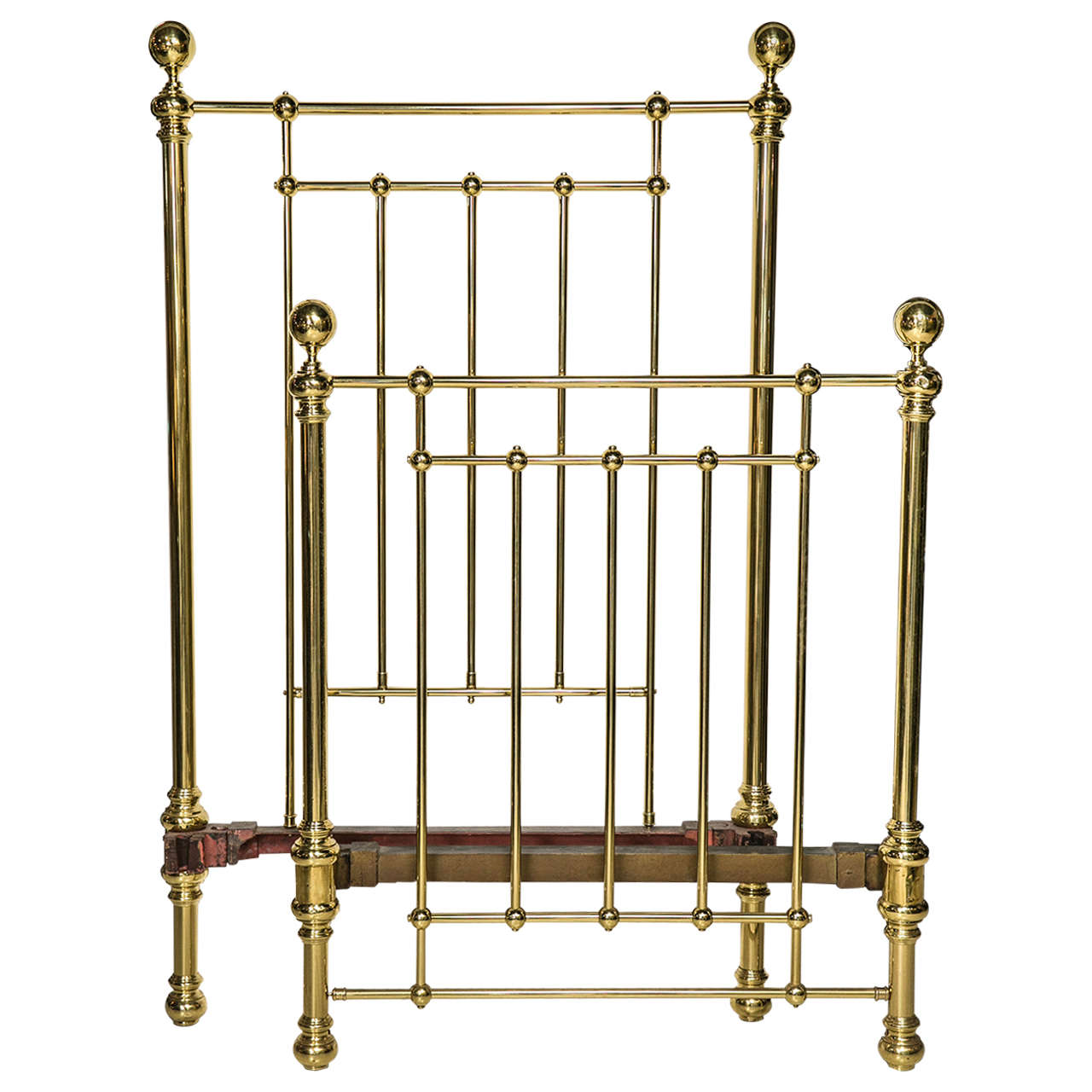 Antique Brass Bed Rails For Sale on 1stDibs