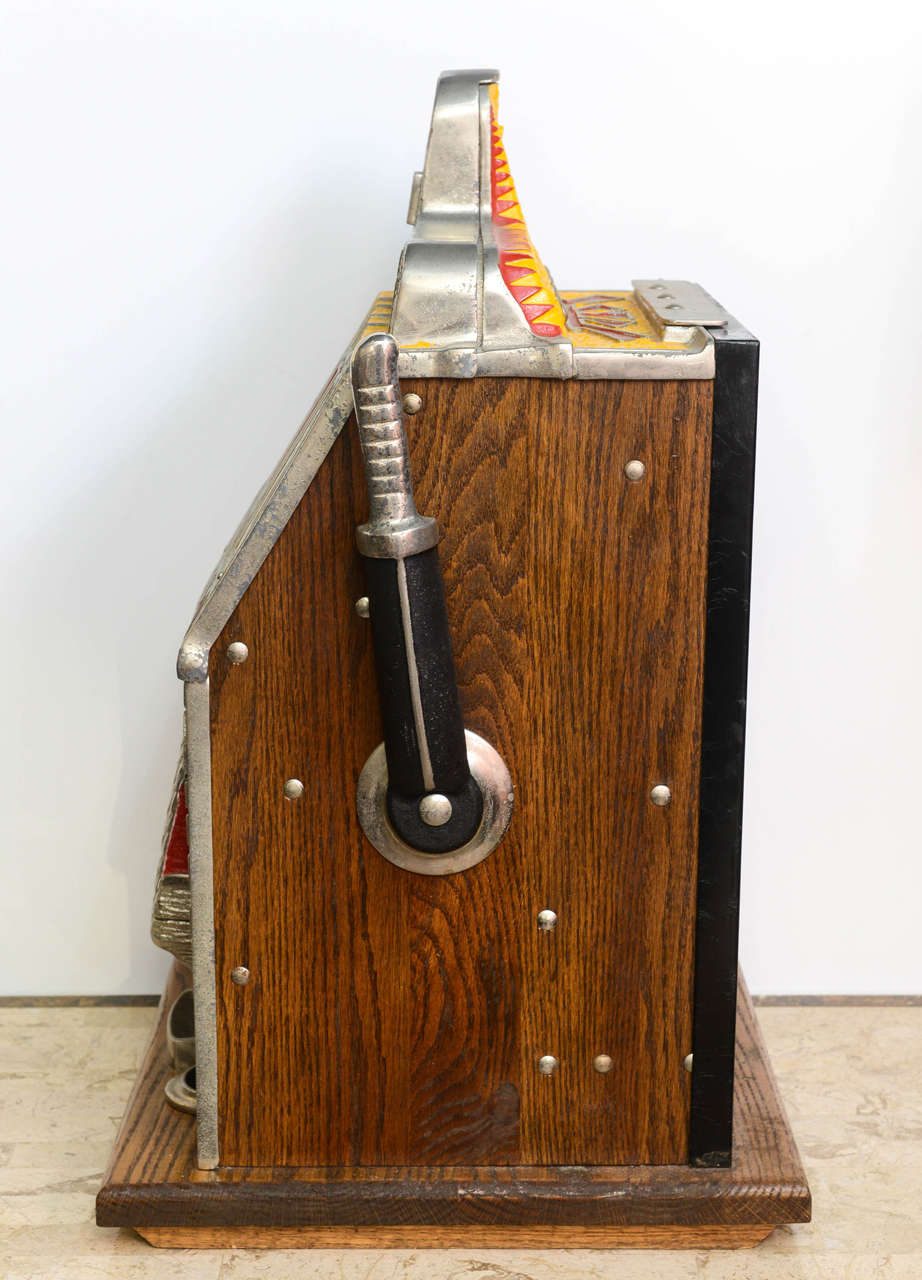 25 Cent War Eagle Mills Spielautomat, ca. 1930er Jahre (Mitte des 20. Jahrhunderts)