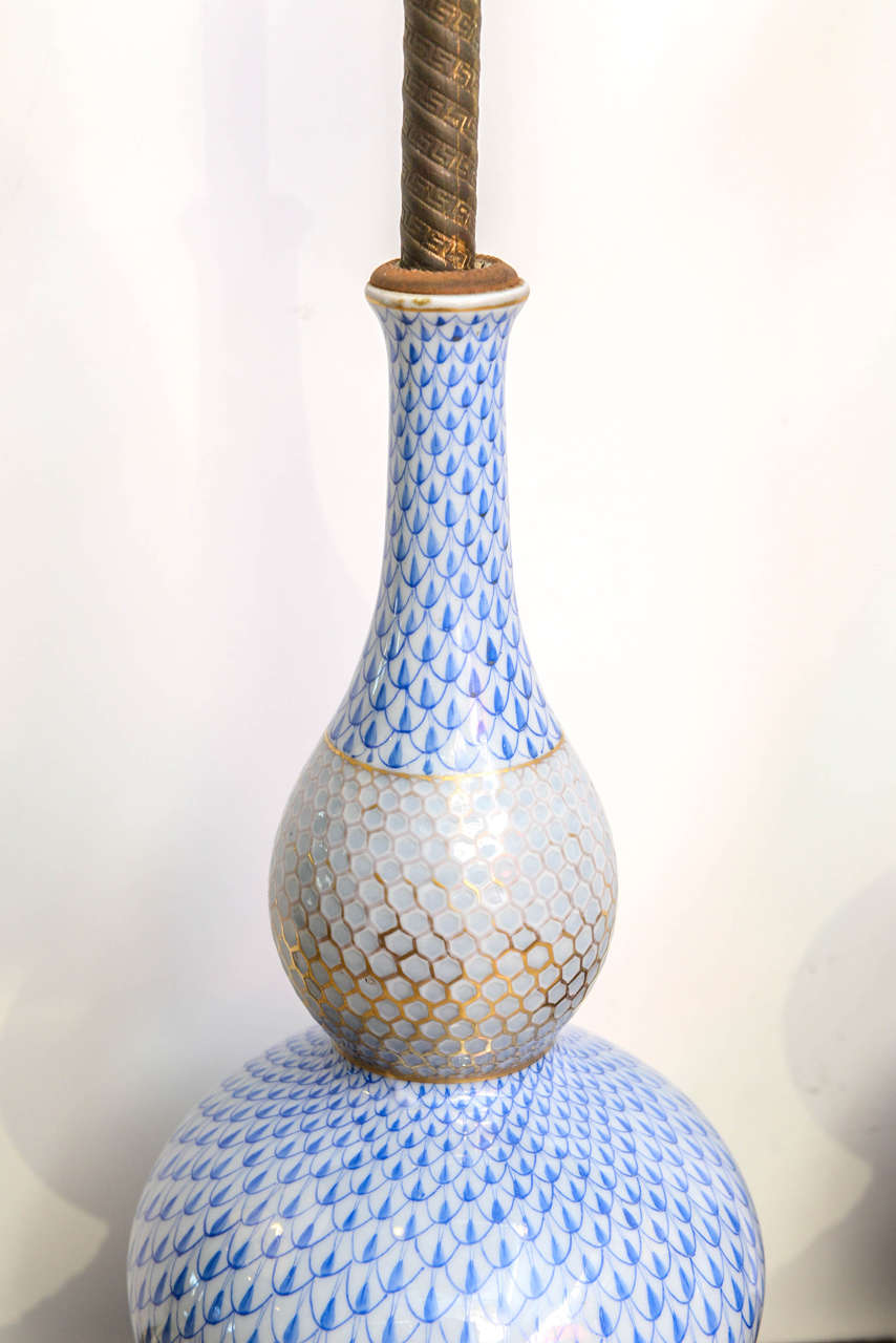fish net lamp