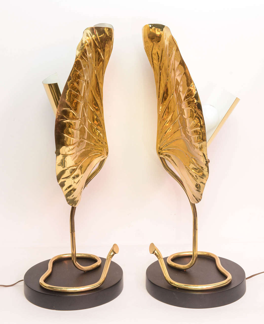 20th Century Pair of Vintage Lily Pad Lamps by Chapman