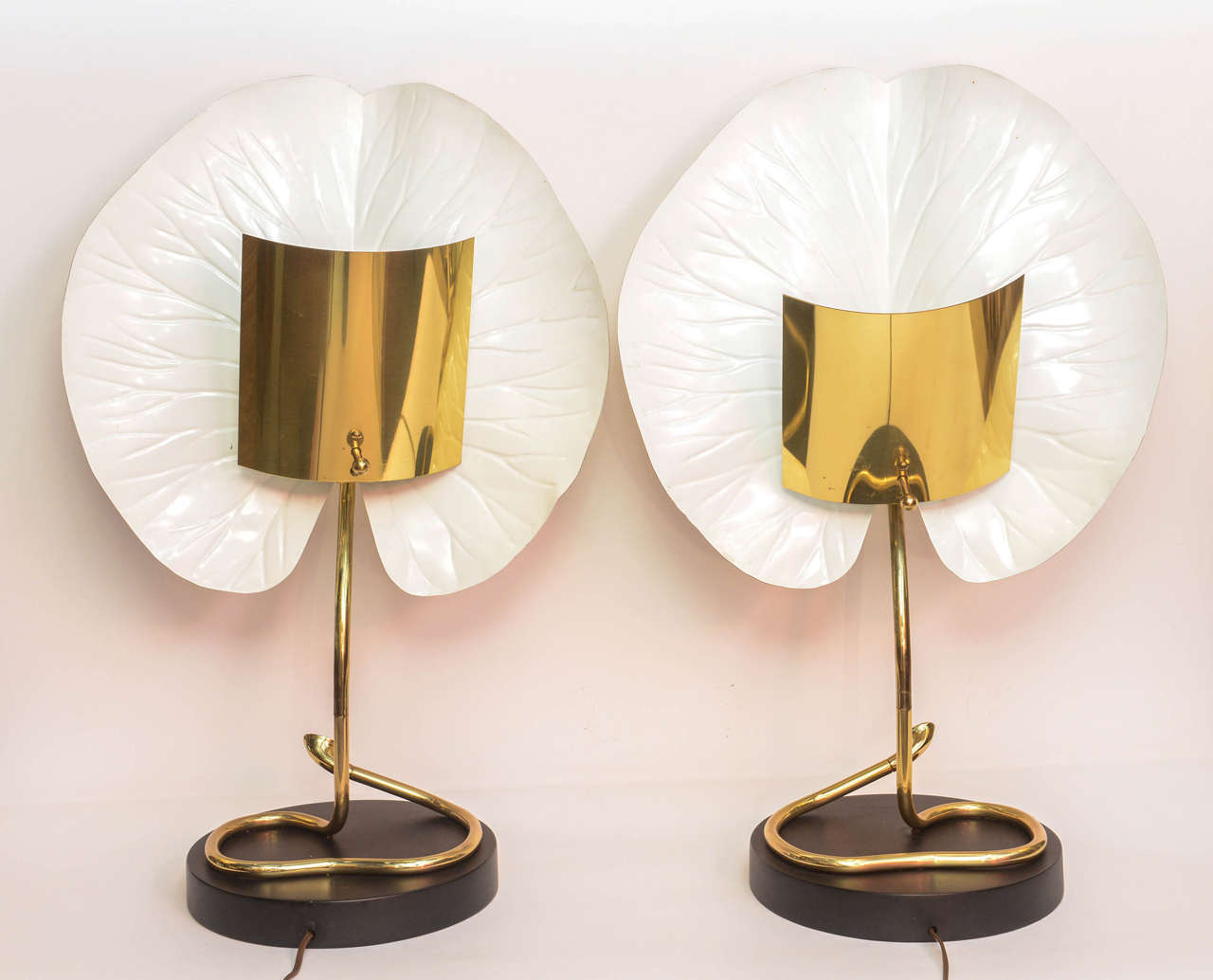 Pair of Vintage Lily Pad Lamps by Chapman 1