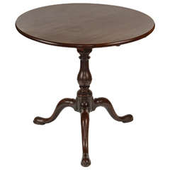 Georgian Santo Domingo Mahogany Tilt-Top Table