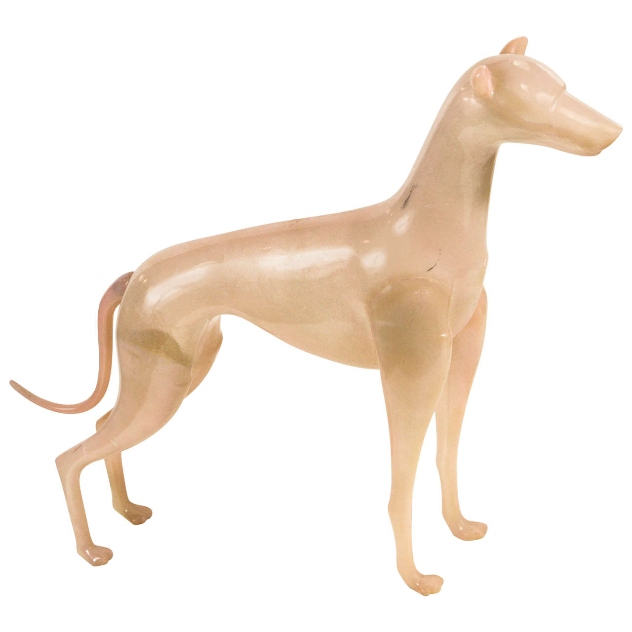 Cast Resin Whippet Dog Sculpture For Sale