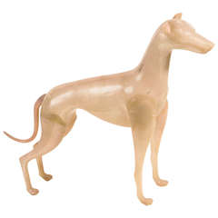 Cast Resin Whippet Dog Sculpture