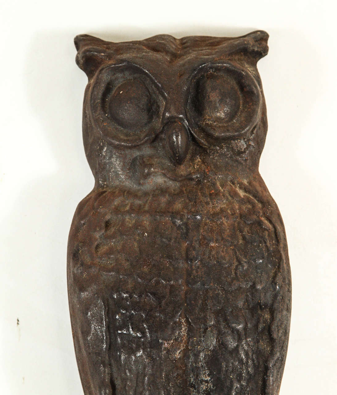 20th Century Pair of Owl Cast Andirons For Sale
