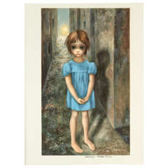 Vintage Signed Print of "The First Grail" by Margaret Keane