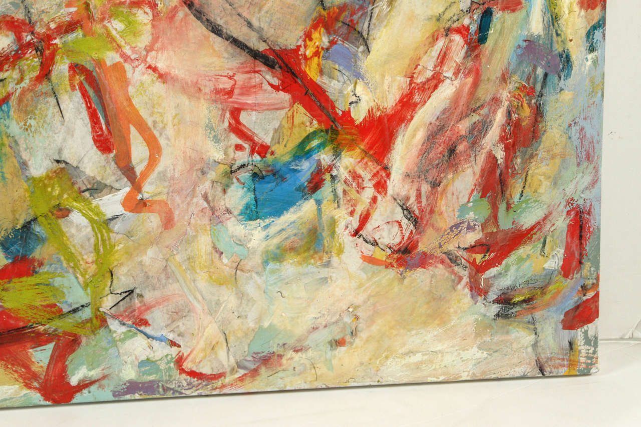 Painted Contemporary Abstract Painting by David Leher For Sale