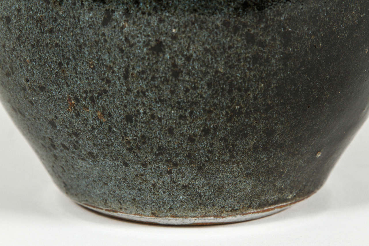 Late 20th Century Stoneware Weed Pot For Sale