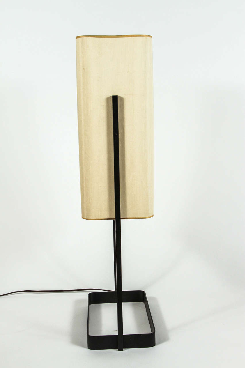 Iron Table Lamp by Ben Seibel for Raymor For Sale 2