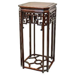Chinese Li Wood ( Rosewood ) Octagonal Form Incense Stand circa 1860-1880