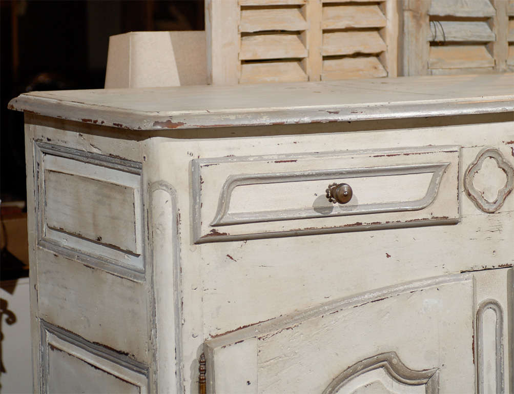 Early 19th Century French Provincial Paint Decorated Buffet For Sale 1