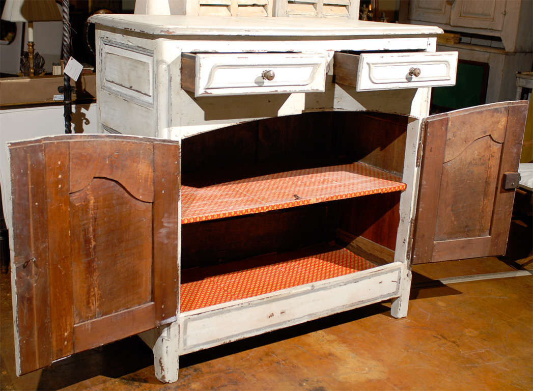 Early 19th Century French Provincial Paint Decorated Buffet For Sale 3