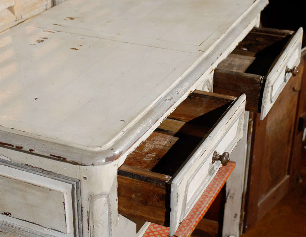 Early 19th Century French Provincial Paint Decorated Buffet For Sale 5