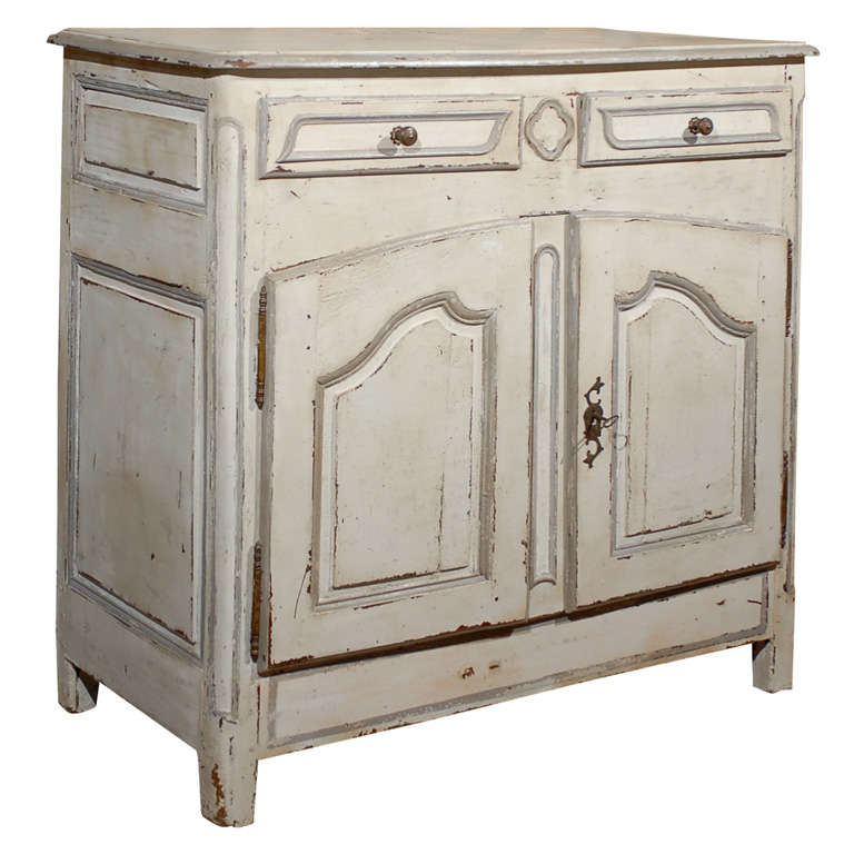 Early 19th Century French Provincial Paint Decorated Buffet For Sale