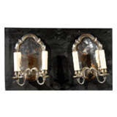 Pair of Silver Plated Sconces, circa 1900 10