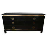 Midcentury Sideboard with Brass Reveals
