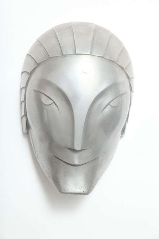 20th Century Rare pair of Art Deco Sculpture Masks by Walter Kantack