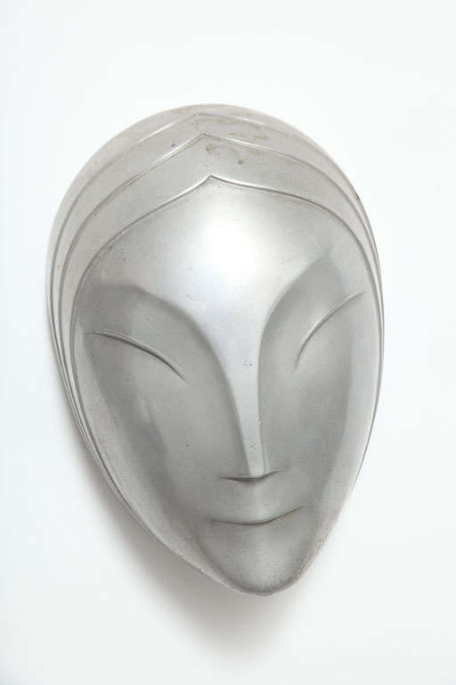 Rare pair of Art Deco Sculpture Masks by Walter Kantack 2