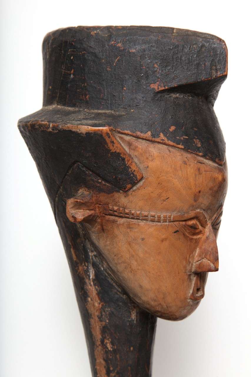 African Kuba Ndengese Wood Carved  Palm Wine Cup For Sale 2