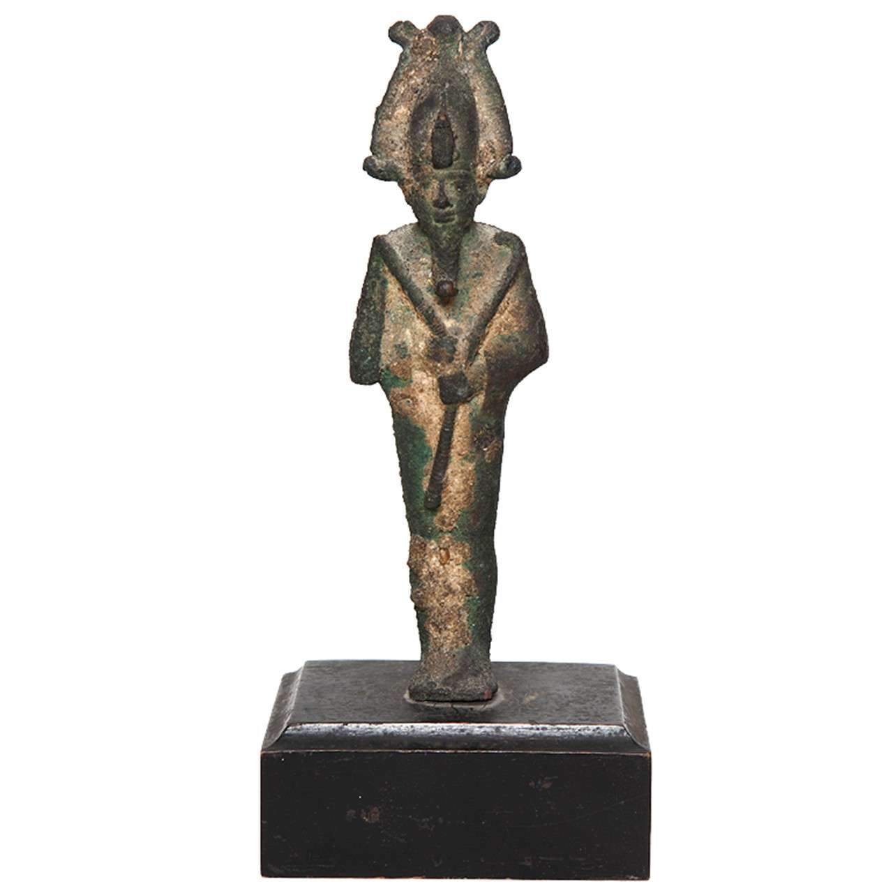 Ancient Egyptian Bronze Statuette of the God Osiris For Sale