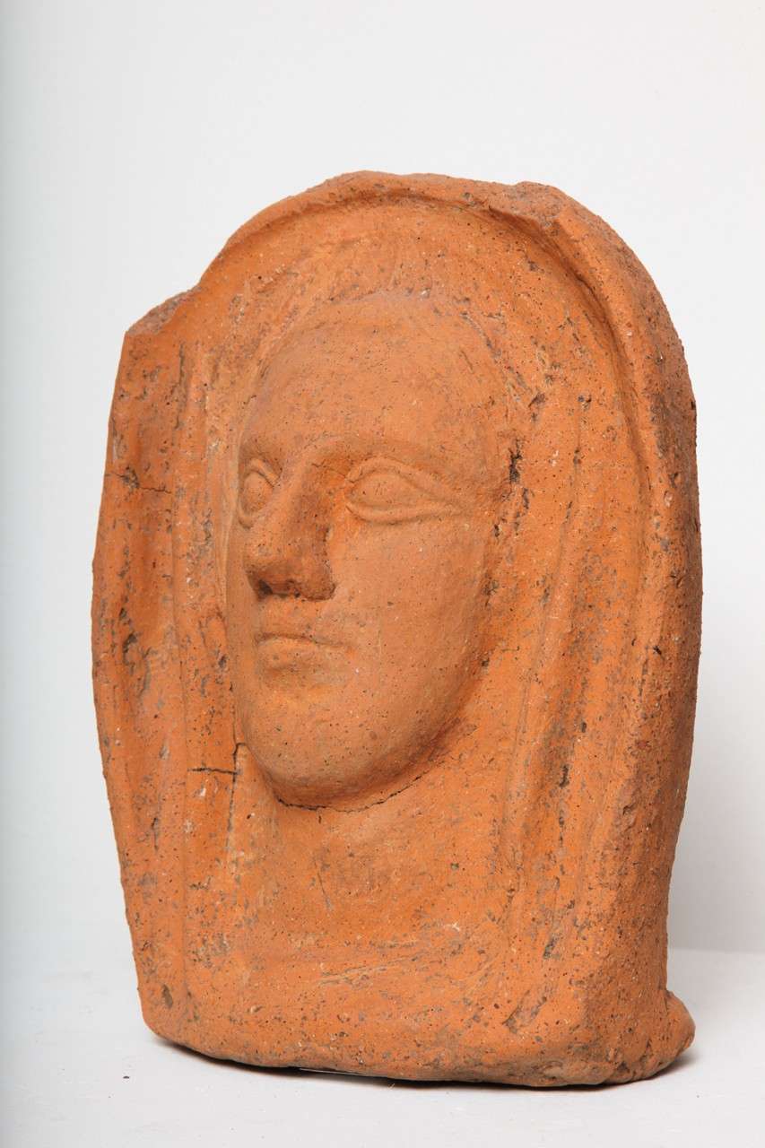 Etruscan terracotta votive Head  For Sale 2