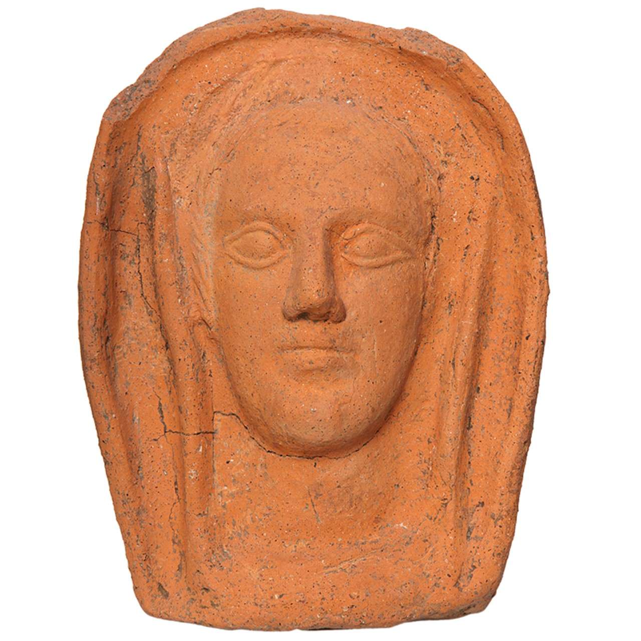 Etruscan terracotta votive Head  For Sale