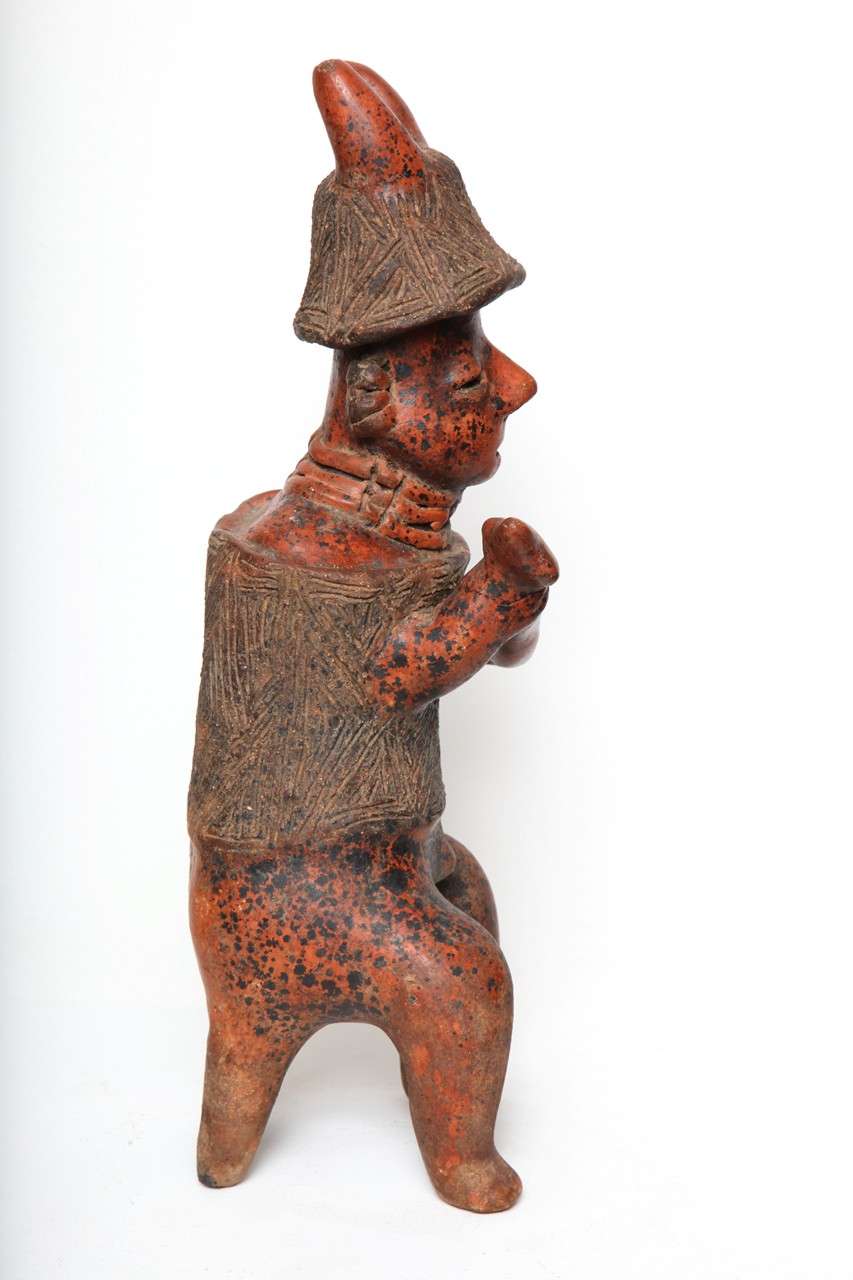 Pre Columbian Nayarit Pottery Armored Warrior For Sale 2